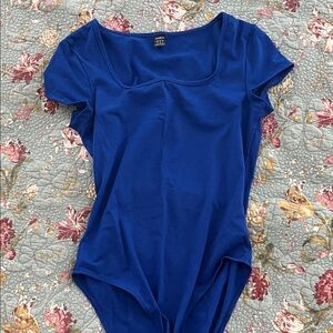 NWOT SHEIN Blue Bodysuit Top